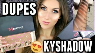 'Kylie Cosmetics ♡ KYSHADOW DUPES + SWATCHES  + DEMO ♡ Drugstore & High End Palettes'