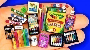 '22 DIY MINIATURE SCHOOL SUPPLIES BACK TO SCHOOL 2020'