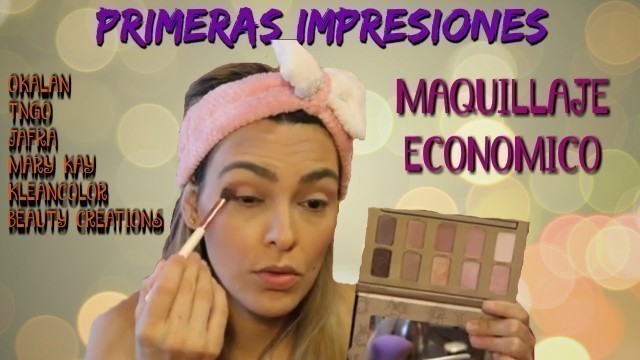 'PROBANDO MAS MAQUILLAJE ECONOMICO.. TNGO, BISSU, JAFRA, BEAUTY CREATIONS, KLEANCOLORS'