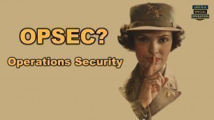 'What is OPSEC?  - Operations Security'