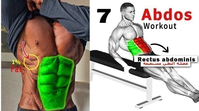 'How To Build Your Abdos Workout Gym (7 Effective Exercises) - شد البطن'