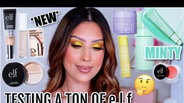 'TESTING A TON OF E.L.F COSMETICS| OLD & NEW'