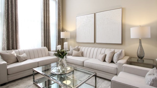 'Elegant, Neutral Living Room Makeover + Design Tips | Kimmberly Capone Interior Design'