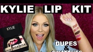 'Makeup Collection - Kylie Lip Kit Drugstore DUPES + SWATCHES | #KylieLipKit'