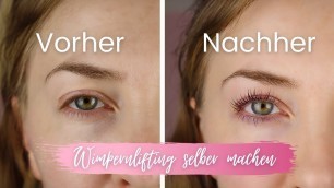 'Wimpernlifting selbermachen | Amalia Cosmetics Review | MachMalRosa'