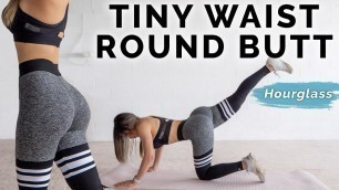 'Tiny Waist & Round Butt Workout | At Home Hourglass Challenge 