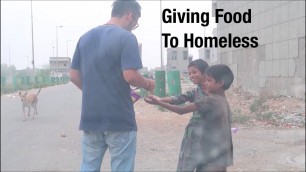 'Giving Food To Homeless on My Birthday'