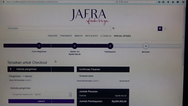 'Cara Daftar/Registrasi Online Member Jafra Cosmetics Indonesia'