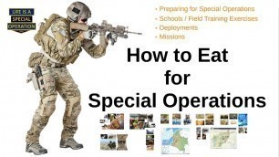 'How to EAT for SPECIAL OPERATIONS'