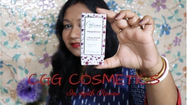 'CGG Cosmetics Plumpalicious Collagen Peptide Night Facial Serum Review | Truly Bangali Couple'
