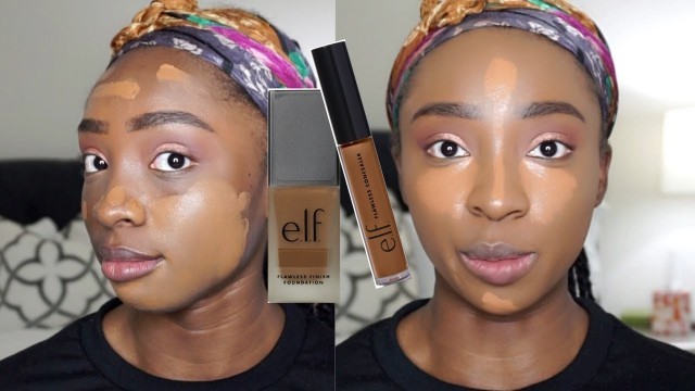 'TESTING OUT ELF COSMETICS FOUNDATION & CONCEALER! | This is bomb!'