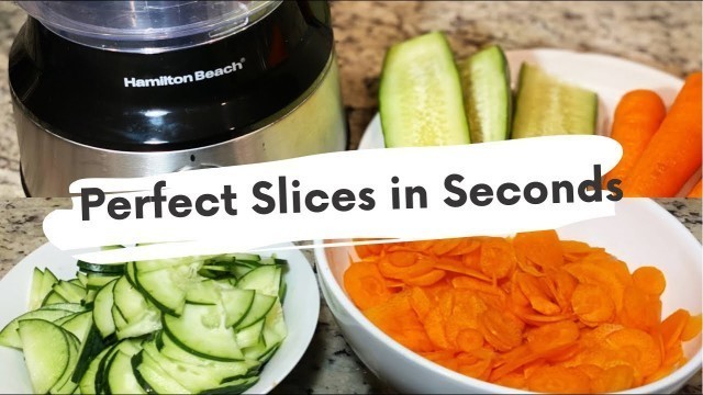 'How to Shred Food using Hamilton Food Processor'