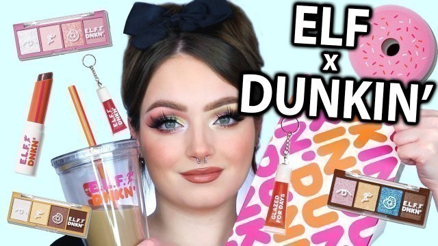 'OMG! ELF COSMETICS x DUNKIN DONUTS COLLECTION REVIEW AND TUTORIAL'