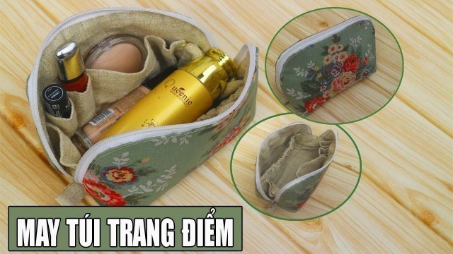 'DIY Cosmetics bag tutorial|CÁCH MAY TÚI ĐỰNG ĐỒ TRANG ĐIỂM DU LỊCH| Ặt Củ Tỏi DIY'