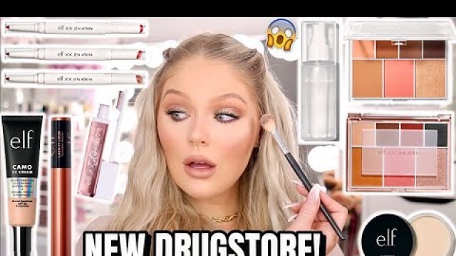 'NEW ELF MAKEUP TESTED | FULL FACE FIRST IMPRESSIONS ELF x JEN ATKIN COLLECTION & MORE!'