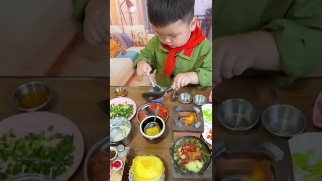 'Amazing Miniature Cooking Real Food by Cute Boy | Satisfying Tiny Food #shorts'