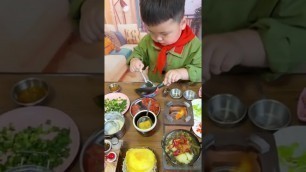 'Amazing Miniature Cooking Real Food by Cute Boy | Satisfying Tiny Food #shorts'