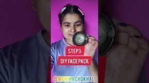 '3 step facial at home #homemadefacial #shorts #youtubeshorts #trending #trendingshorts #skincare'