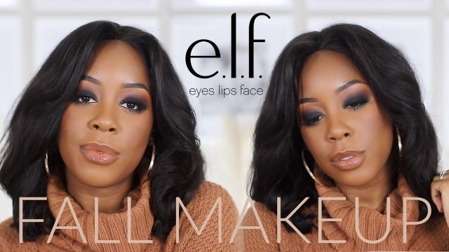 'WARM & SMOKEY FALL MAKEUP USING ALL e.l.f COSMETICS | FALL DRUGSTORE MAKEUP TUTORIAL | Andrea Renee'