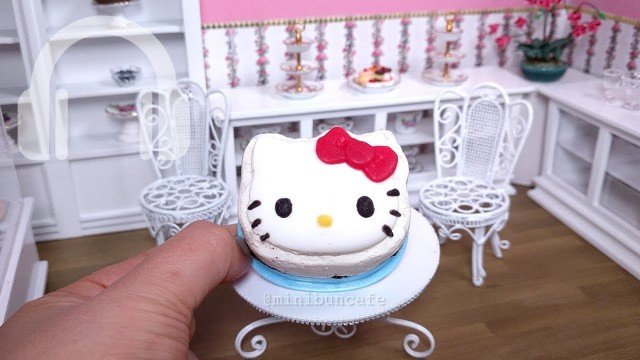 'Miniature Hello Kitty Cheesecake - real cooking mini food ASMR - ハローキティ'