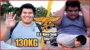 'คนหนัก 130 ลองเทสคัดตัว \"หน่วยซีล\" | Big Guy Try US Navy Seal Fitness Test'