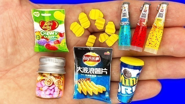 'REAL DIY MINIATURE FOOD AND SWEETS FOR BARBIE DOLLHOUSE !!!'