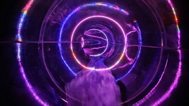 'Futuristic LED Multimedia Water Slide at Harmony Fitness'