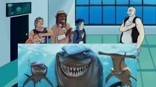 'Fish are friends, not food - Drawing Finding Nemo characters as people - character design'