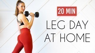 '20 MIN LEG/BUTT/THIGH WORKOUT - Lower Body Strength'