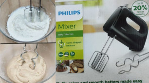 'Philips Hand Mixer Review and Demo | Make Dough | Whip Cream | How to Use a Hand Beater #Philips'