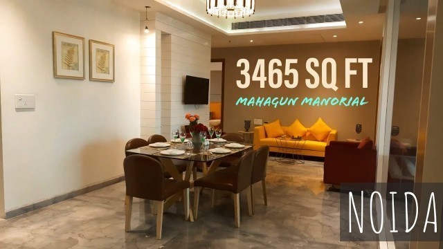 'GOLF COURSE FACING 4 BHK LUXURY APARTMENT With Stunning Interior Design | MAHAGUN MANORIAL'