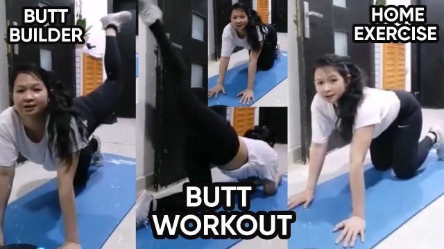'BUTT WORKOUT EXERCISE AT HOME'