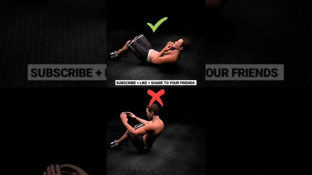 'right vs wrong exercise for abs workout #fitness #workout #gym #fitspo  #exercise #bodybuilder'