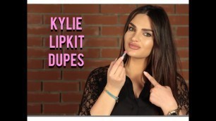 'Kylie Jenner Lip Kit dupes- الألوان المشابهة لأقلام حمرة كايلي جينر'