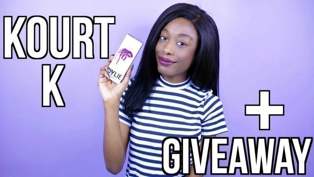 'NEW Kylie Lip Kit Kourt K On Dark Skin + Dupes & GIVEAWAY #Thepaintedlipsproject'