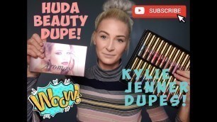 'Kylie cosmetics && Huda beauty dupes!!!'