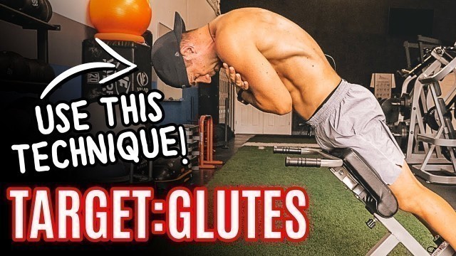 'GROW GLUTES on 45 Degree Hyper-Extension (FAVORITE BUTT EXERCISE)'