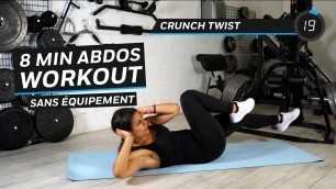 '8 MIN ABDOS WORKOUT // Sans équipement | Tania Barroso'