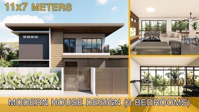 'Modern House Design Idea (11x7 meters)'