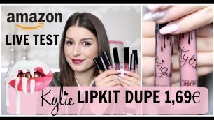'AMAZON LIVE TEST: Kylie Jenner Lipkit Dupes für 1,69€ !!!!! l Sara Desideria'