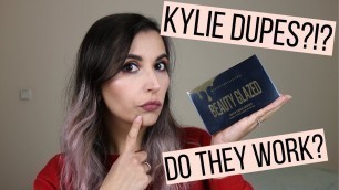 'TESTING BEAUTY GLAZED LIQUID LIPSTICK SET | KYLIE DUPES | World of BeautyCraft'