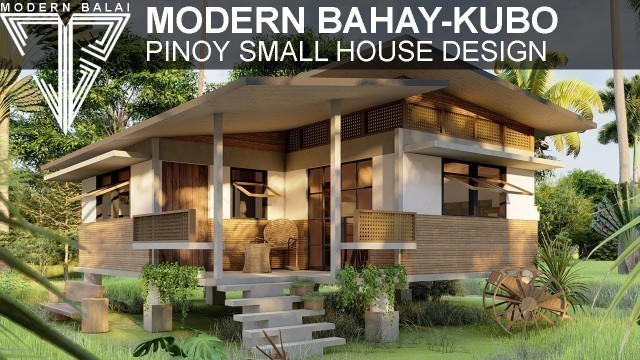 'MODERN BAHAY-KUBO | SMALL HOUSE DESIGN WITH INTERIOR DESIGN | MODERN BALAI'