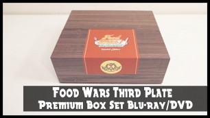 'Rightstuf Anime Unboxing | Food Wars! The Third Plate [Premium] Box Set - Blu-Ray/DVD (2020)'