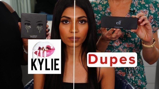 'Kylie Cosmetics vs. Drugstore Dupes: Split Face Test'