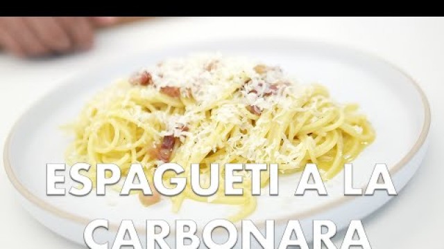 'Espagueti a la Carbonara - Chef John Motta'