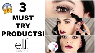 '3 MUST TRY PRODUCTS From e.l.f. Cosmetics!'