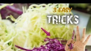 'Cabbage cutting Hacks I Fine shred cabbage I How to cut cabbage like a pro | Cabbage FINE Strips'
