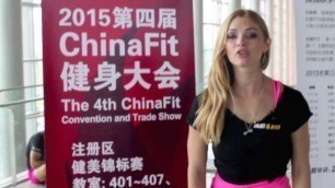 'Sexy Fitness Model Anastasia on China Fit 2015 Preview'