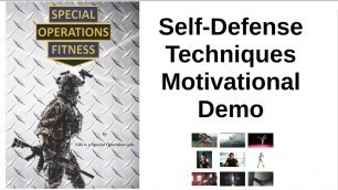 'Special Operations Fitness Motivational Demo: Self- Defense / Cardio Kick-Boxing Techniques'
