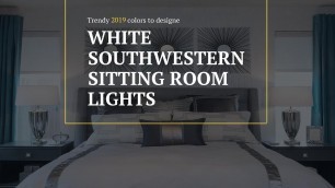 'White Southwestern Sitting room Lights 
